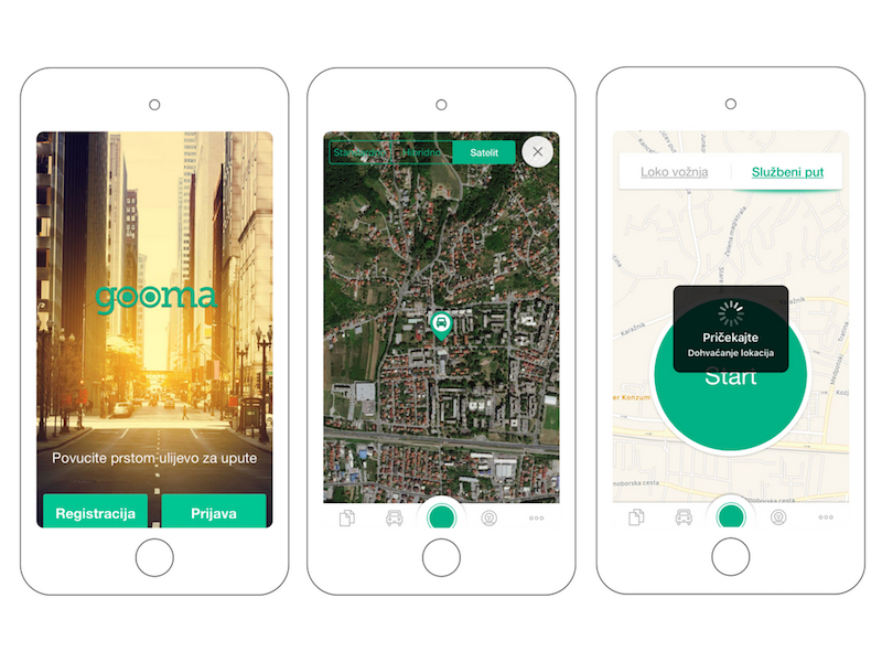 gooma_mobile_app Gooma sustav za praćenje putnih troškova